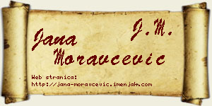 Jana Moravčević vizit kartica